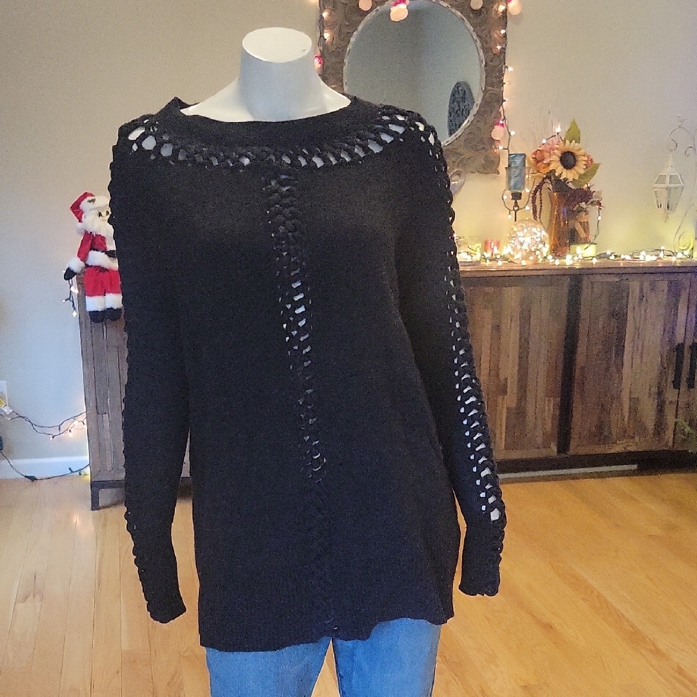 All Saints Black Crew & Scoop Necks Sweater